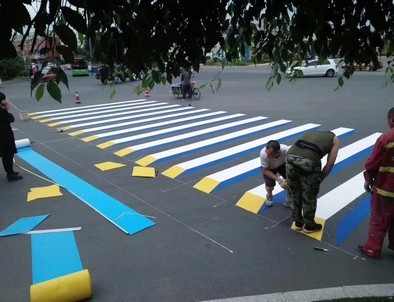 湖北湖北彩色路面标线施工